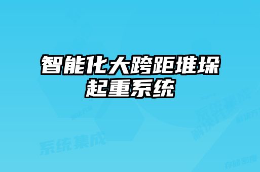 智能化大跨距堆垛起重系統